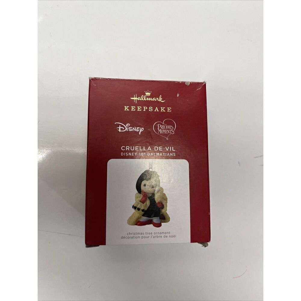 Cruella De Vil Disney 101 Dalmatians Precious Moments 2021 Hallmark Ornament